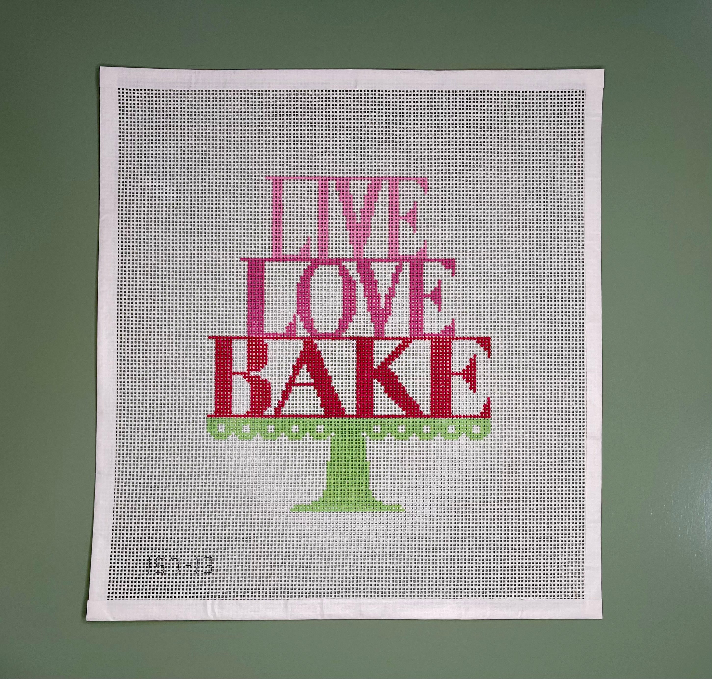 Live Love Bake Canvas