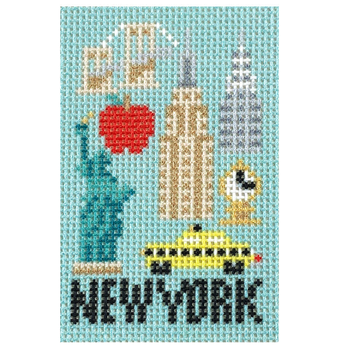 New York Bag Charm Insert Canvas