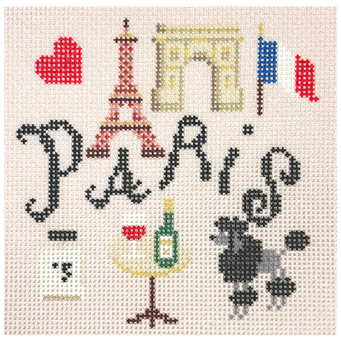 Paris Travel Coaster Canvas