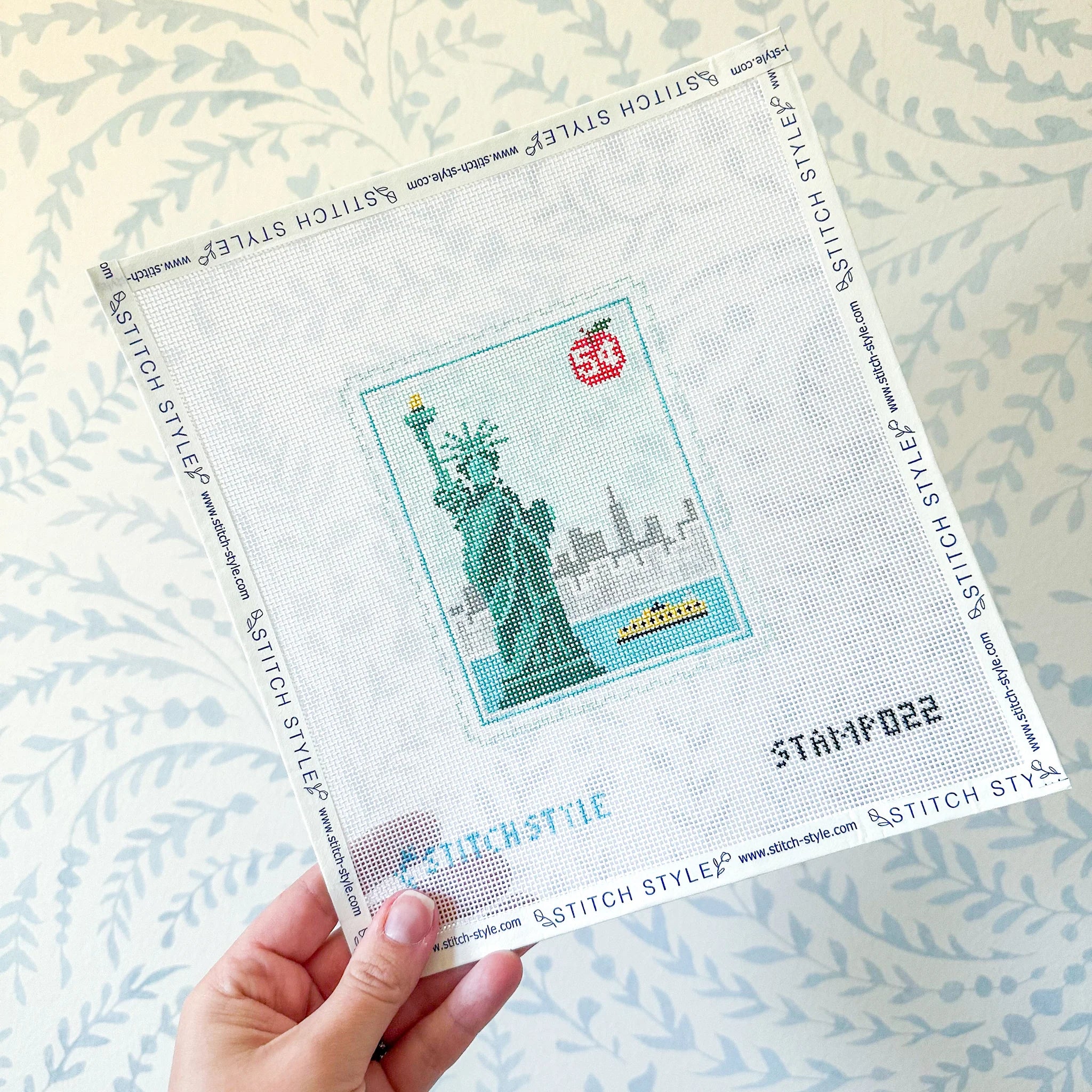 New York City Travel Stamp Canvas