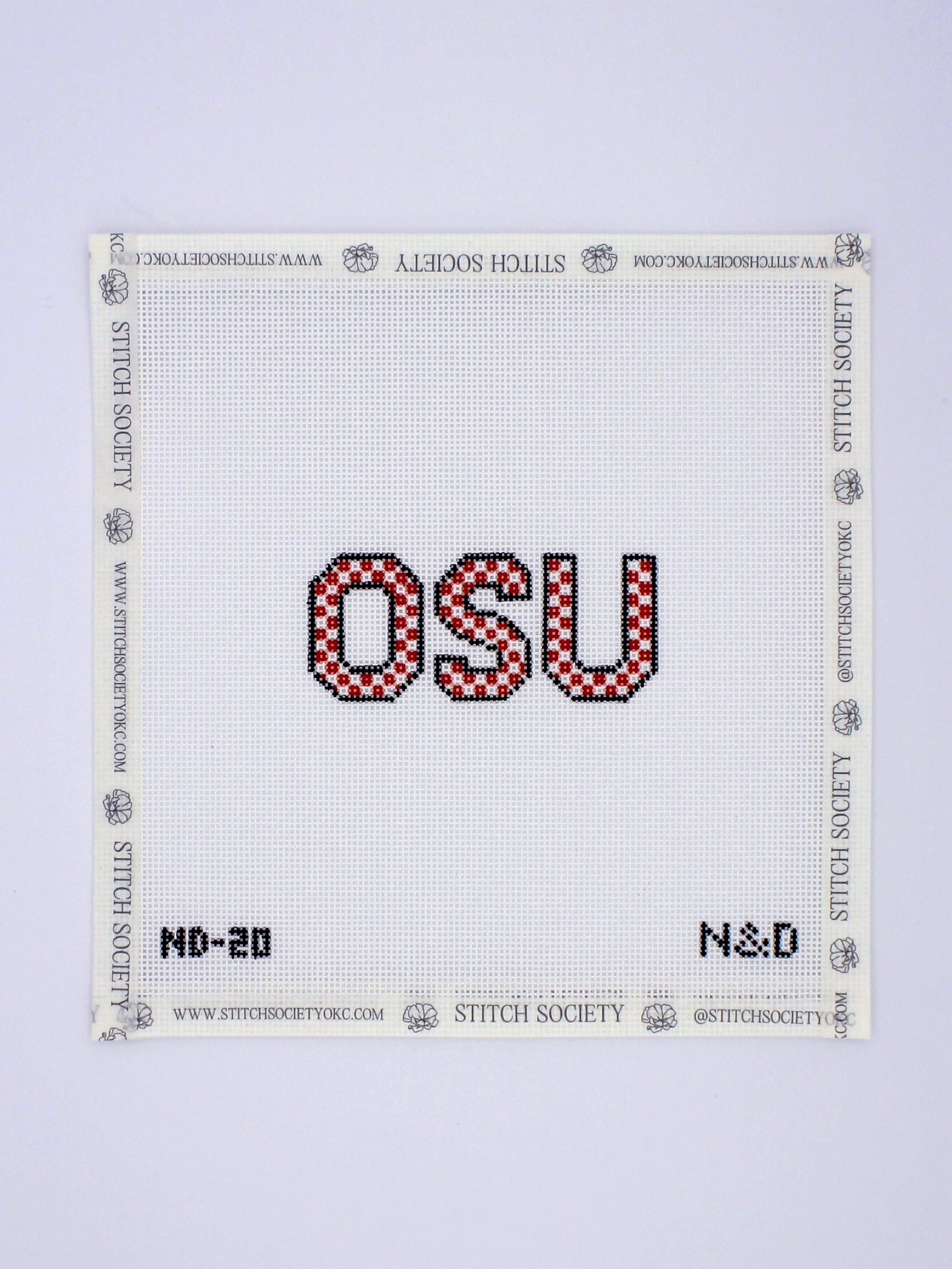 OSU Checkerboard Letters Canvas