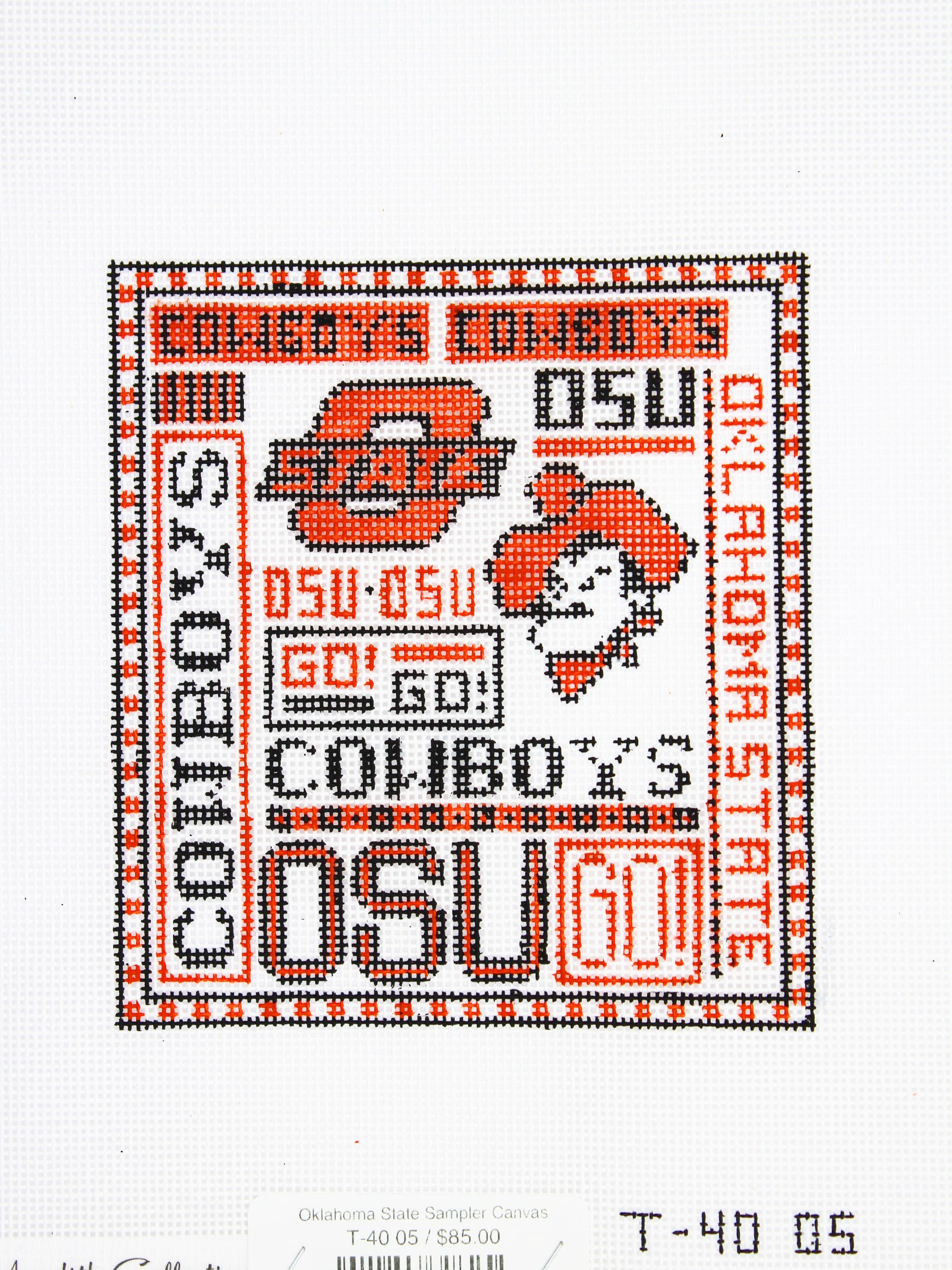 Oklahoma State Sampler Canvas