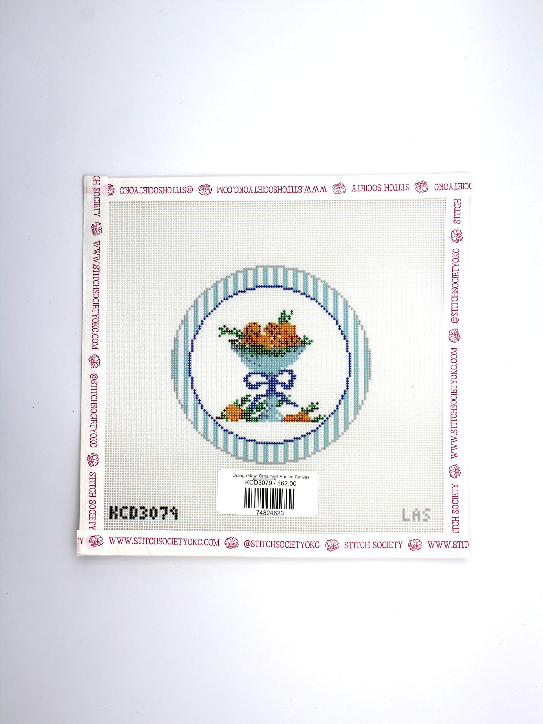 Orange Bowl Ornament Printed Canvas