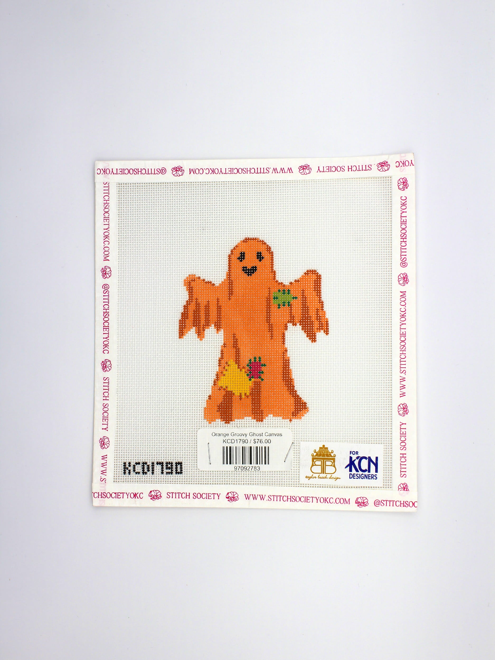 Orange Groovy Ghost Canvas