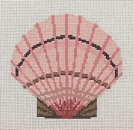 Pink Scallop Shell Canvas