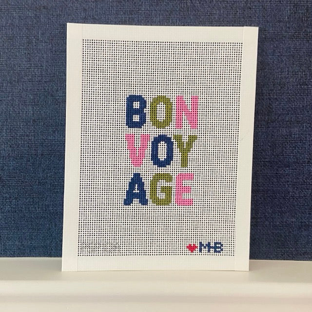 Bon Voyage (Navy Pink Olive) Canvas