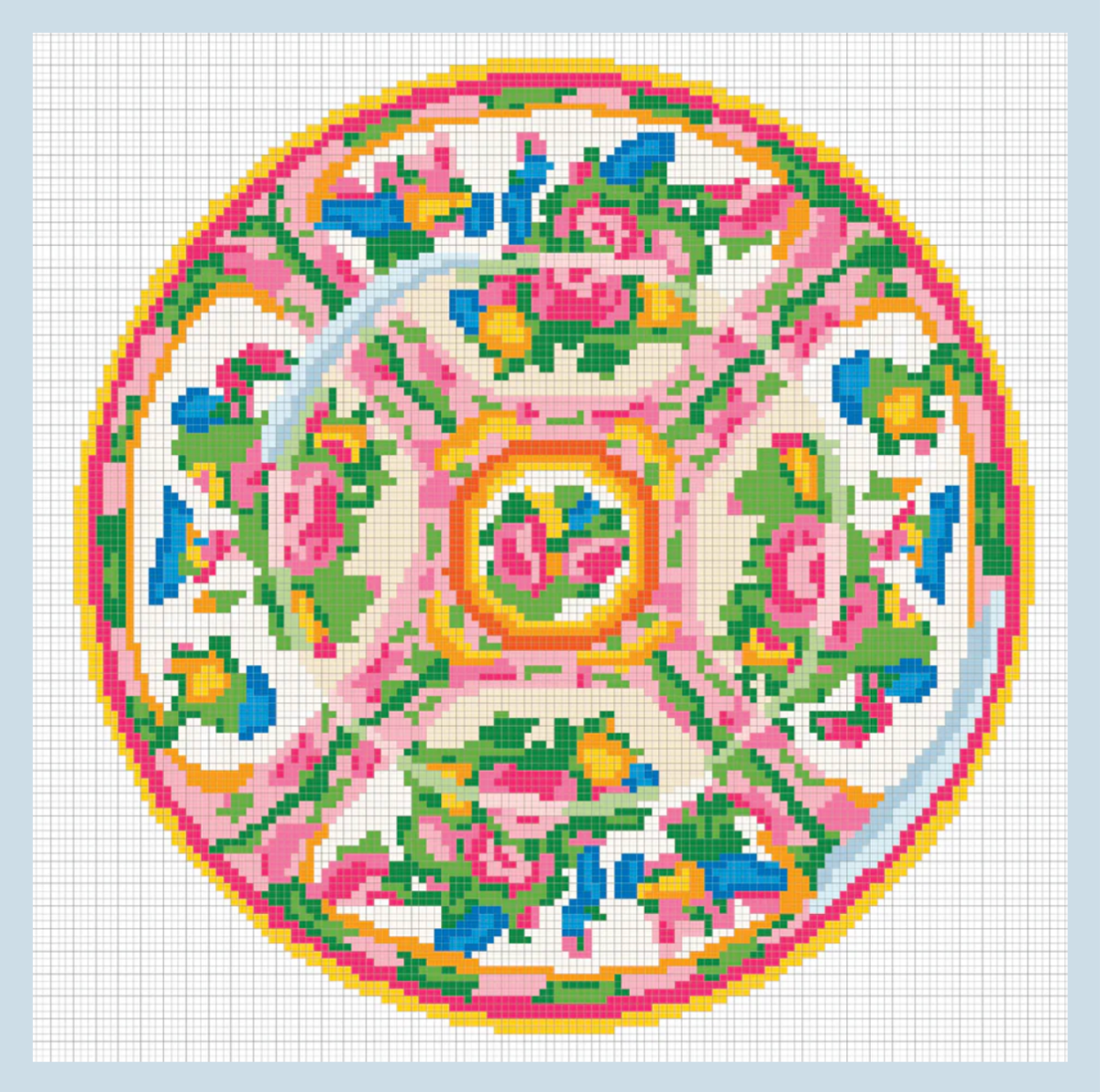 Rose Medallion Plate