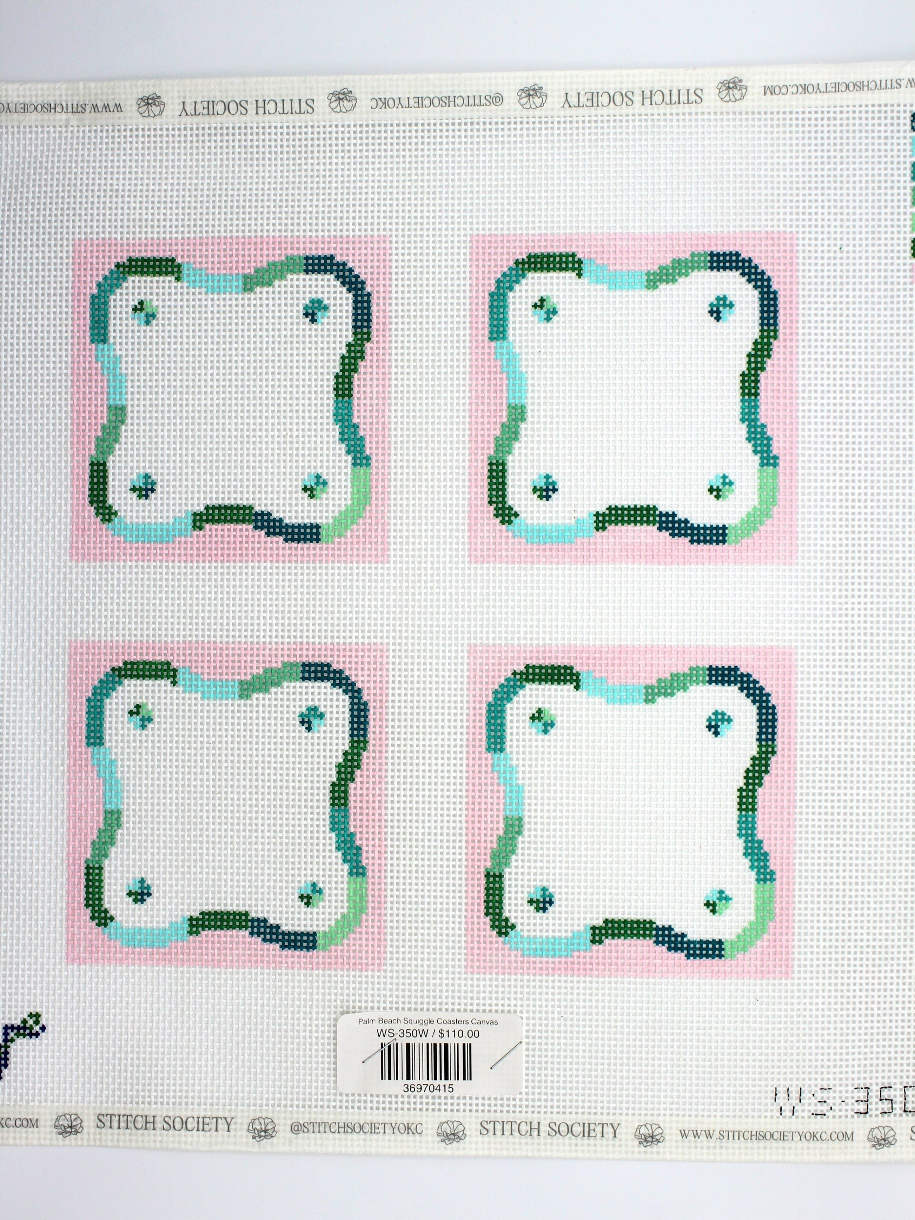 Palm Beach Squiggle Coasters Canvas
