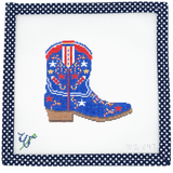 Patriotic Cowboy Boot Canvas