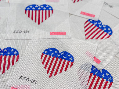 Patriotic Heart Canvas
