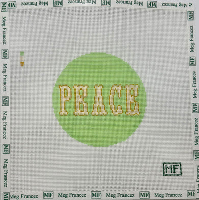 Peace Round Canvas