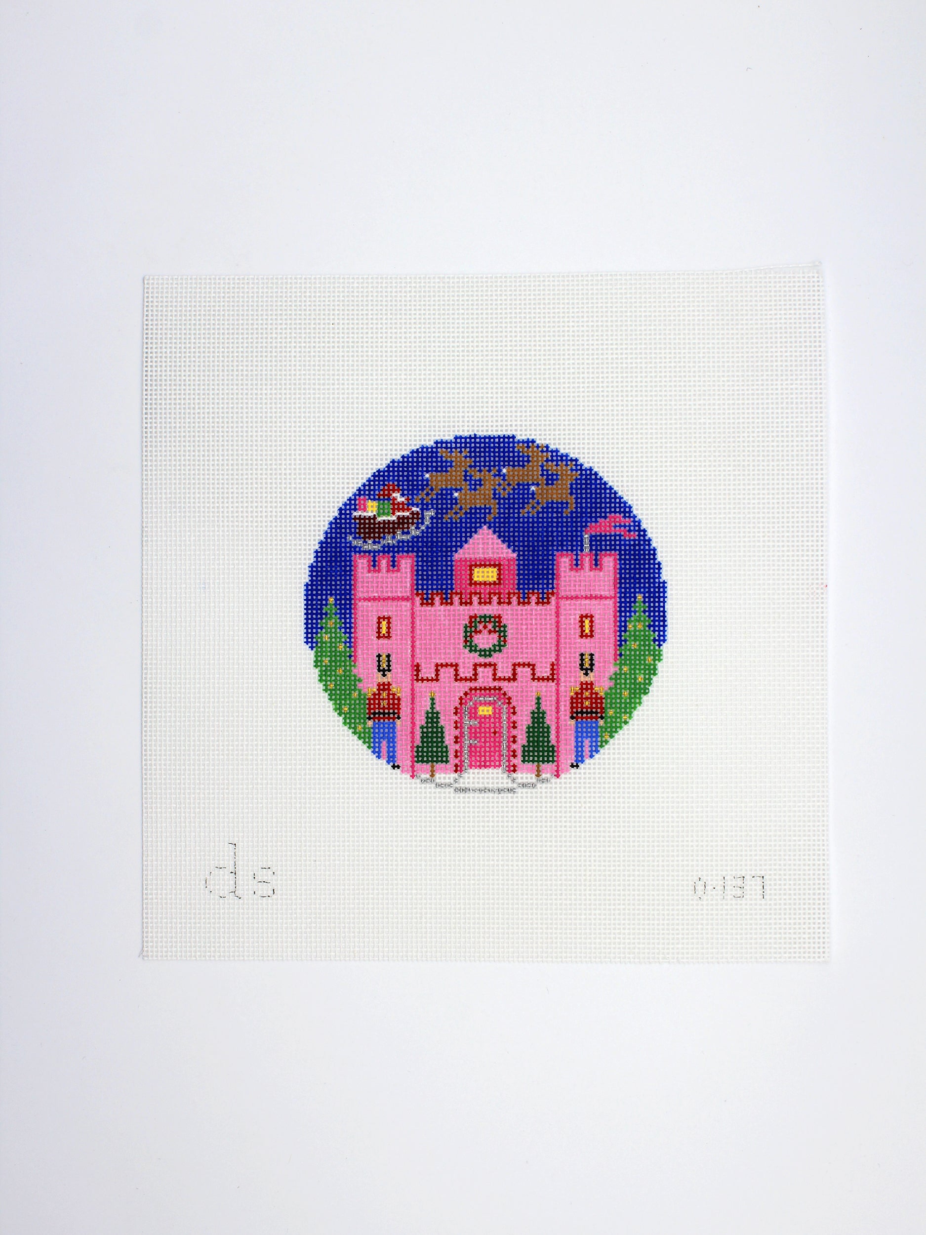 Pink Castle Ornament Canvas
