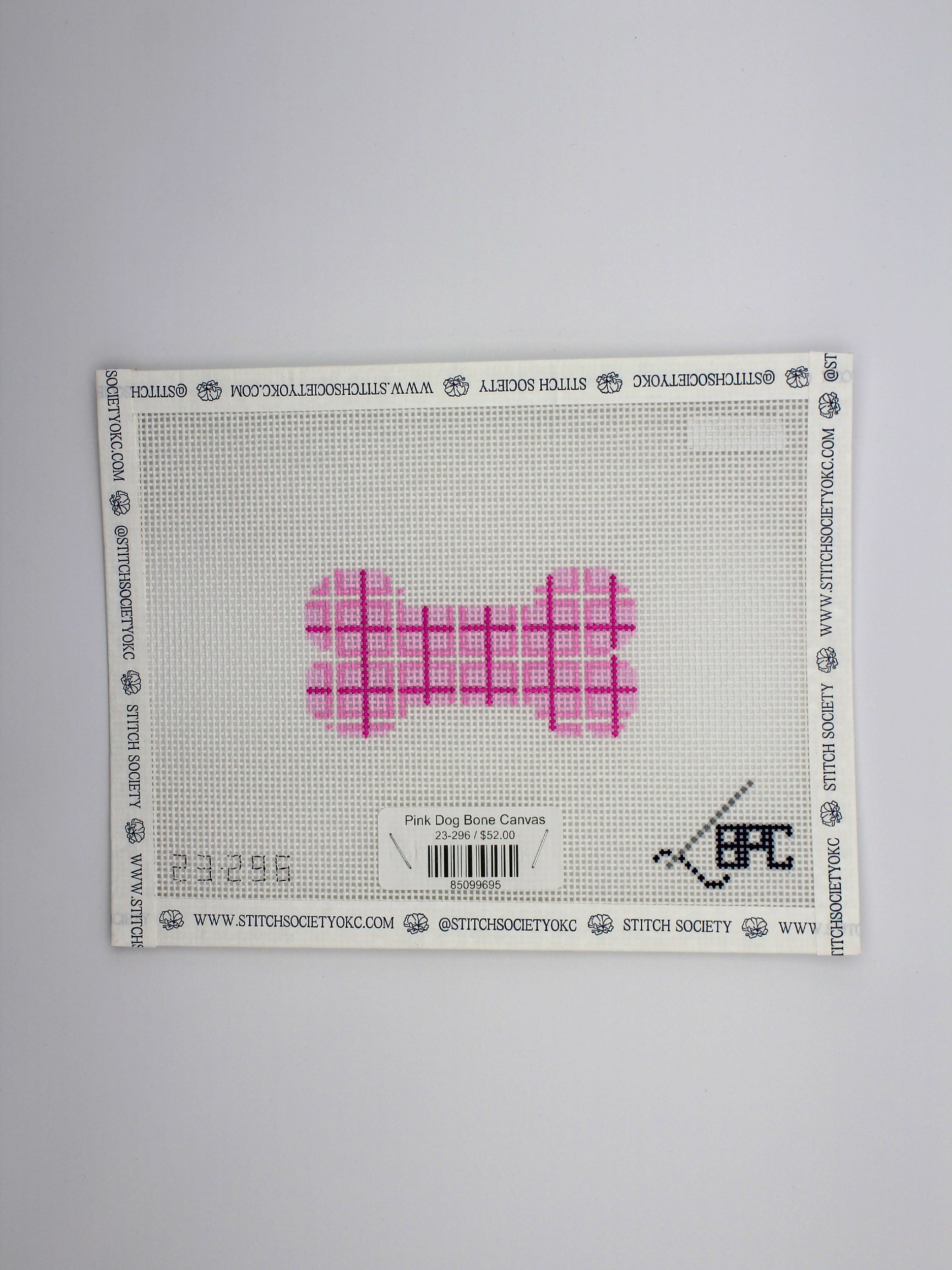 Pink Dog Bone Canvas