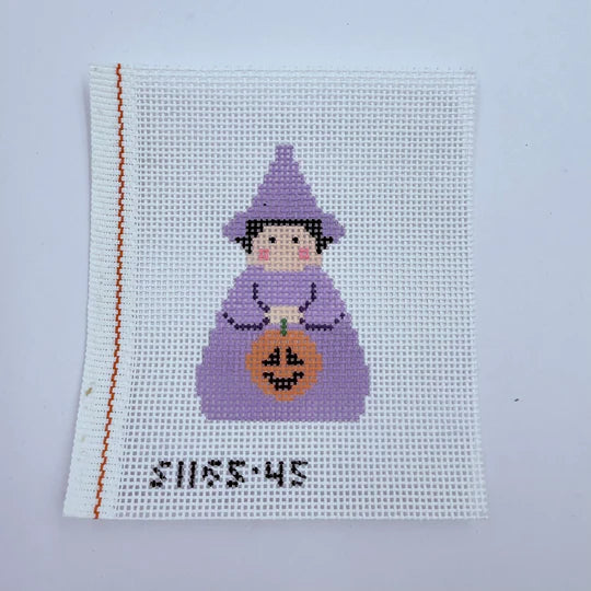 Purple Witch Angel Canvas