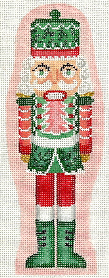 Pink and Green Nutcracker Canvas