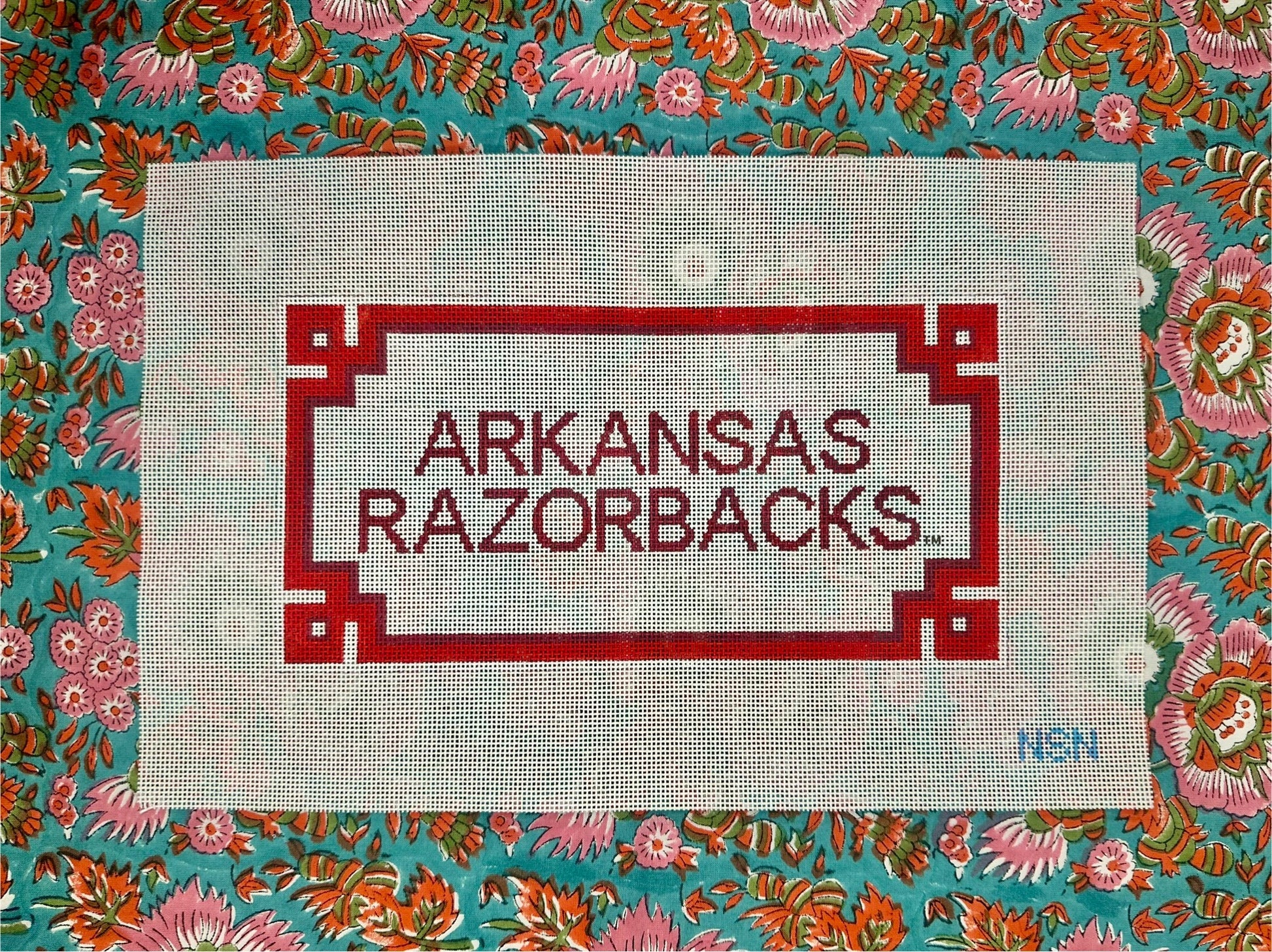 Arkansas Razorbacks Fancy Corners Canvas
