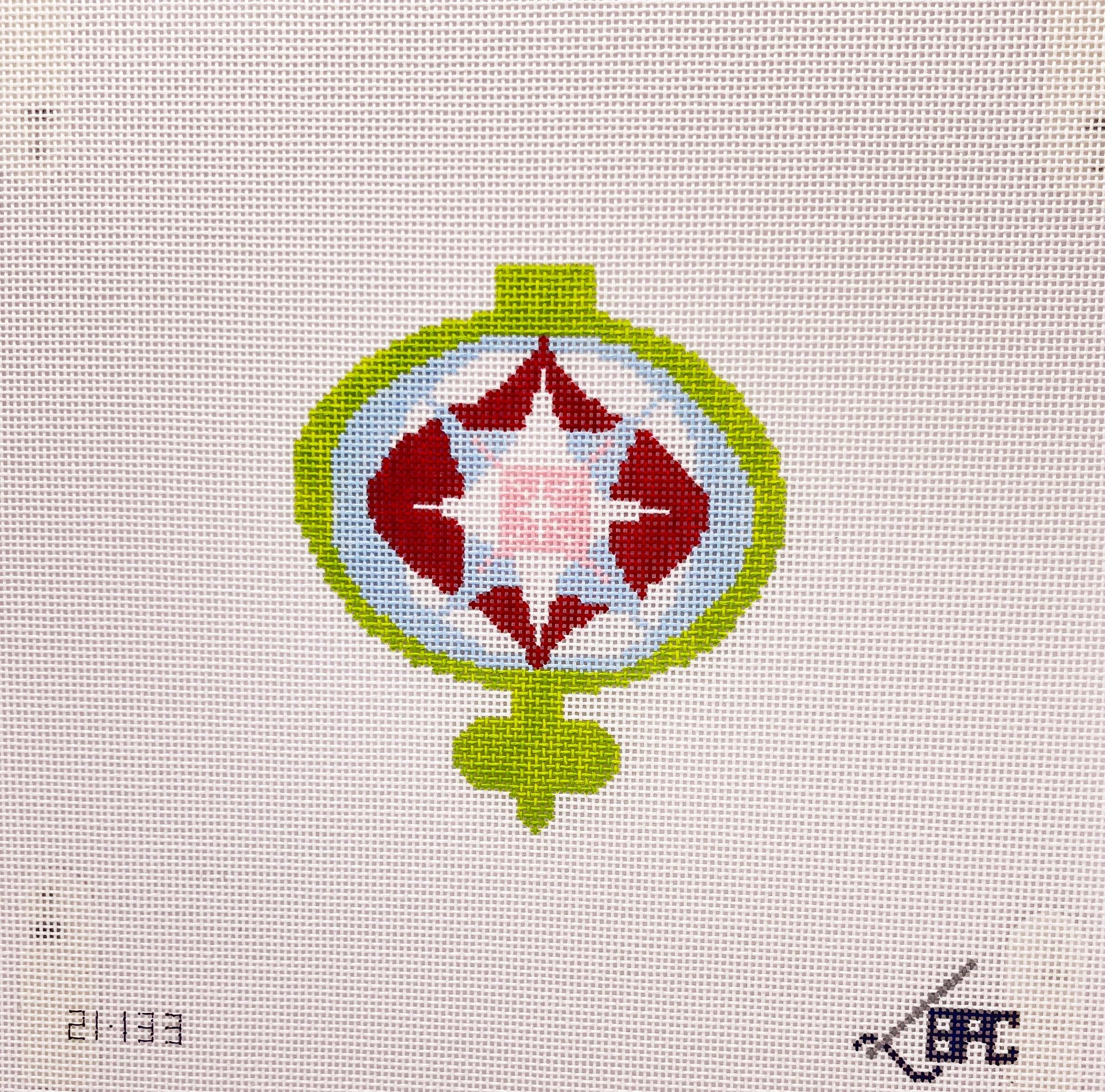 Retro Lime Ornament Canvas