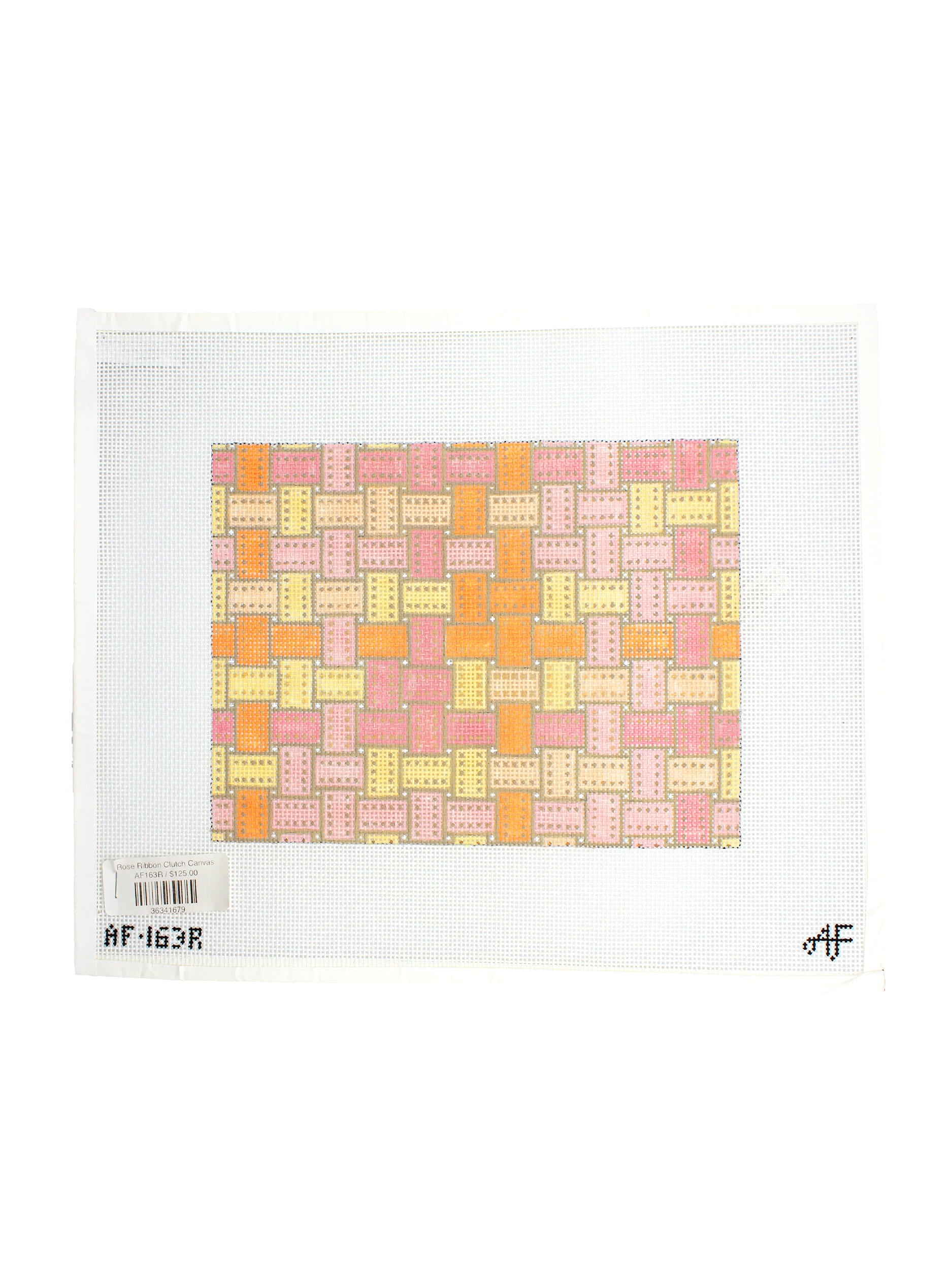 Rose Ribbon Clutch Canvas