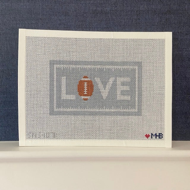 LOVE Football (Grayscale) Canvas