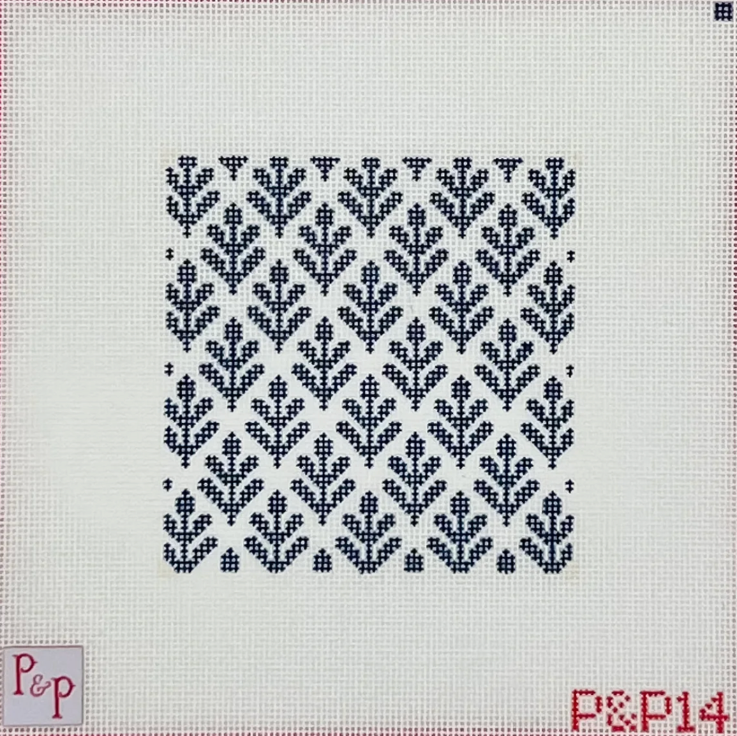 Indigo Ivy Coaster Canvas