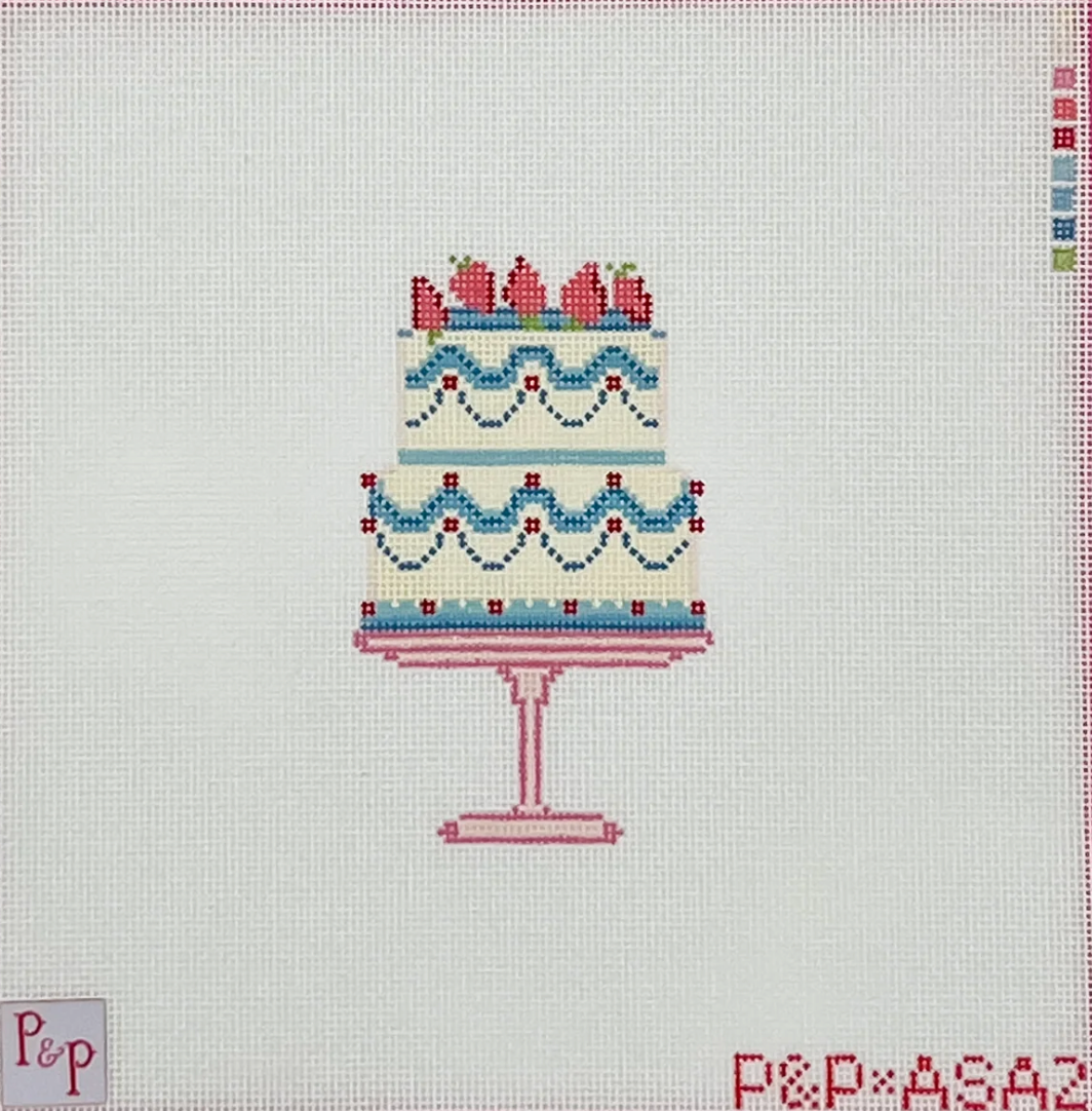 Confection Cake (Blue) Canvas