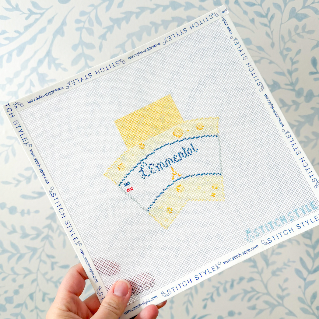 3D Emmental Cheese Wedge Canvas