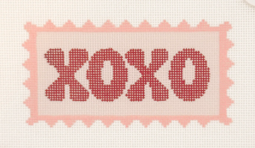 Valentines Day Stamp XOXO Canvas