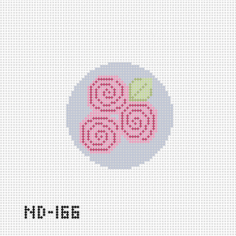 Three Pink Flowers Canvas