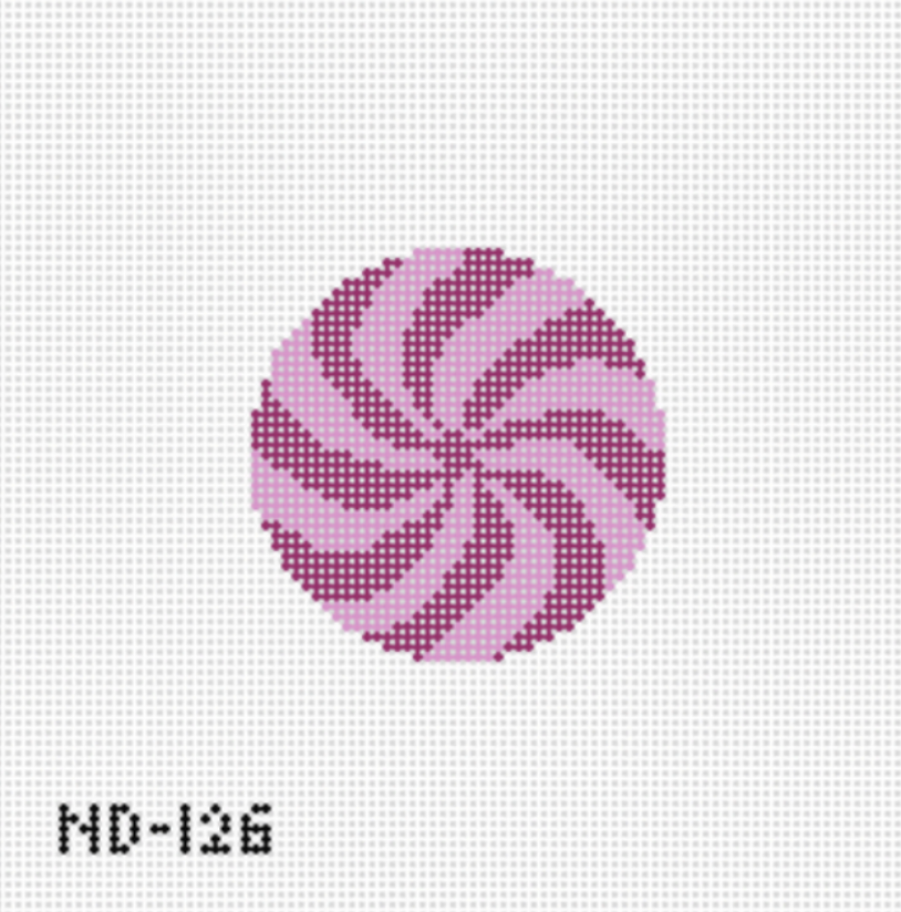Fuchsia Peppermint Canvas