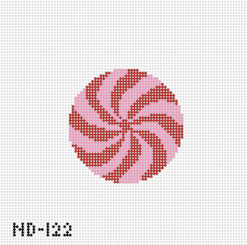 Pink & Red Peppermint Canvas