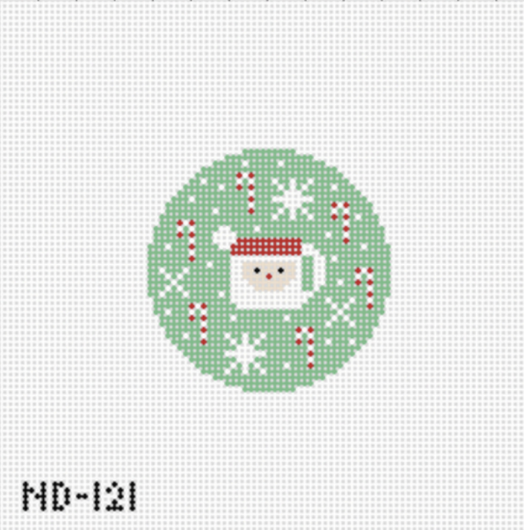 Green Santa Mug Canvas