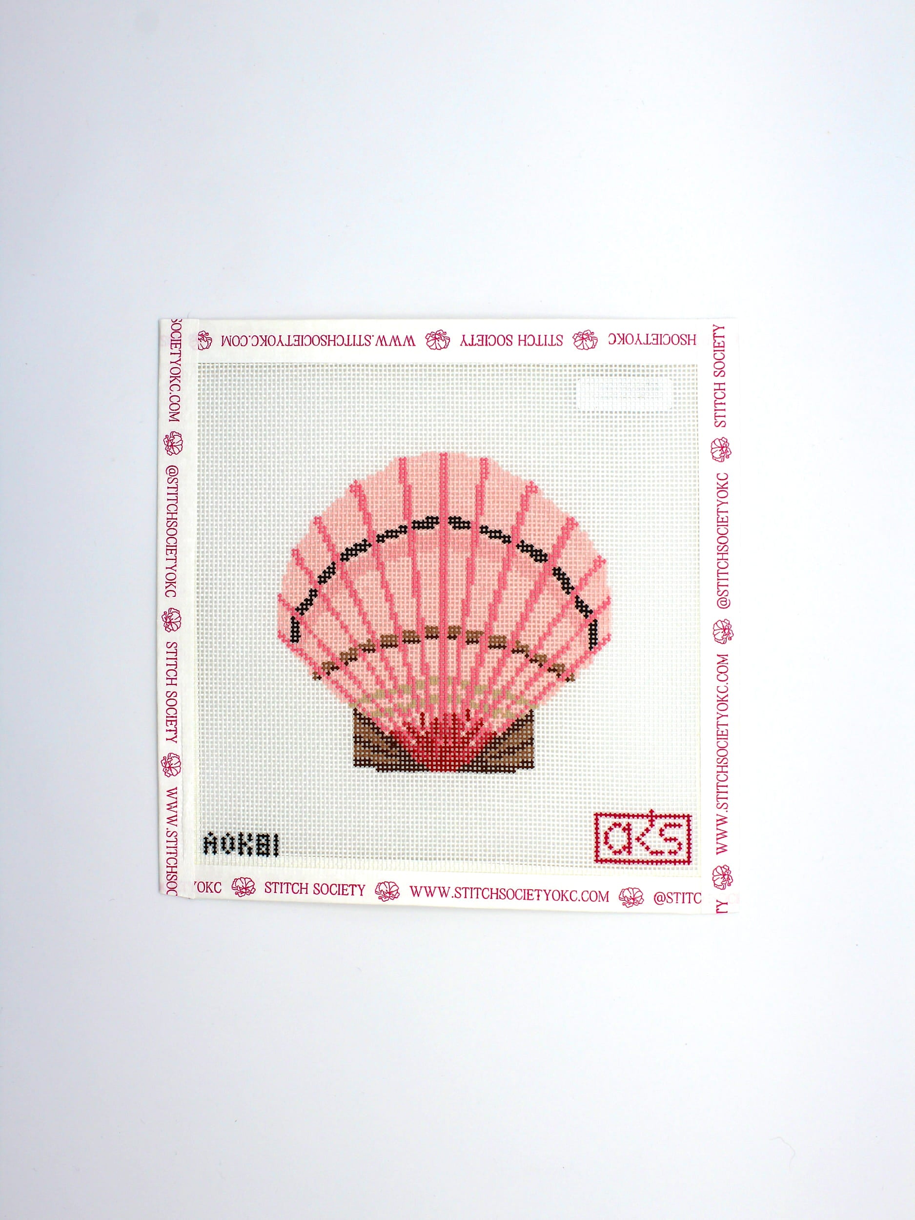 Pink Scallop Shell Canvas