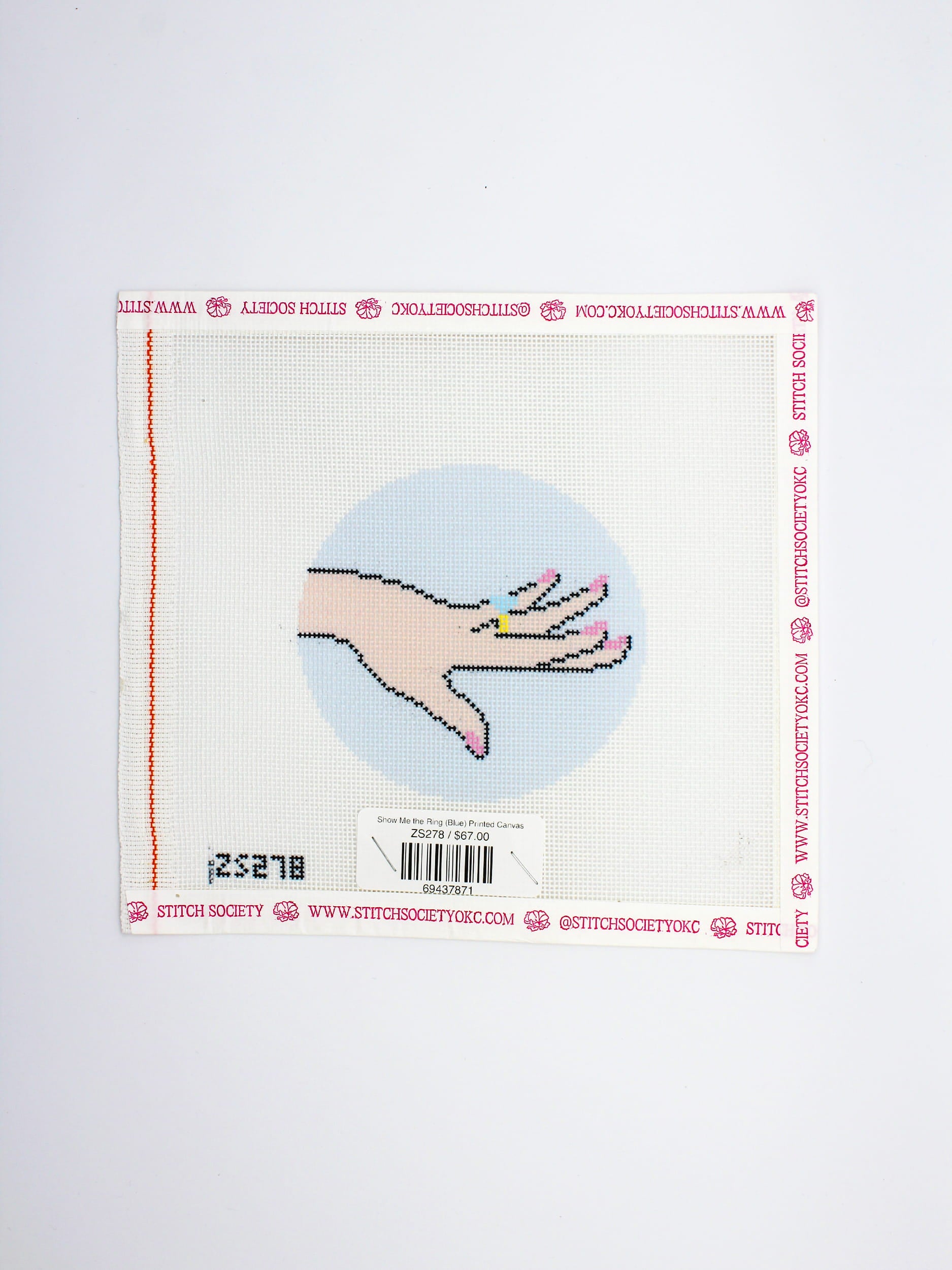 Show Me the Ring (Blue) Printed Canvas