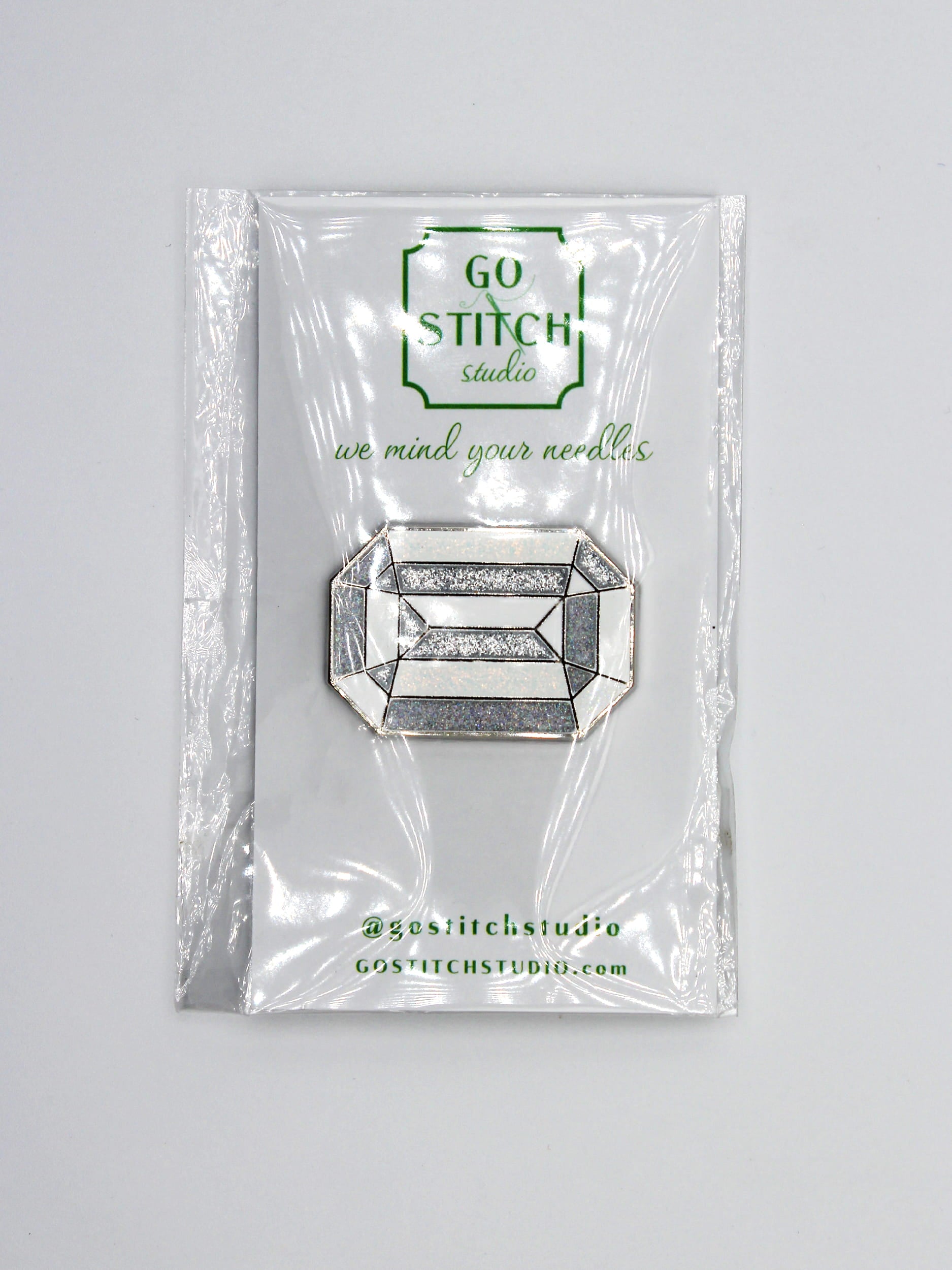 White Diamond "The Crown Jewel" Needle Minder