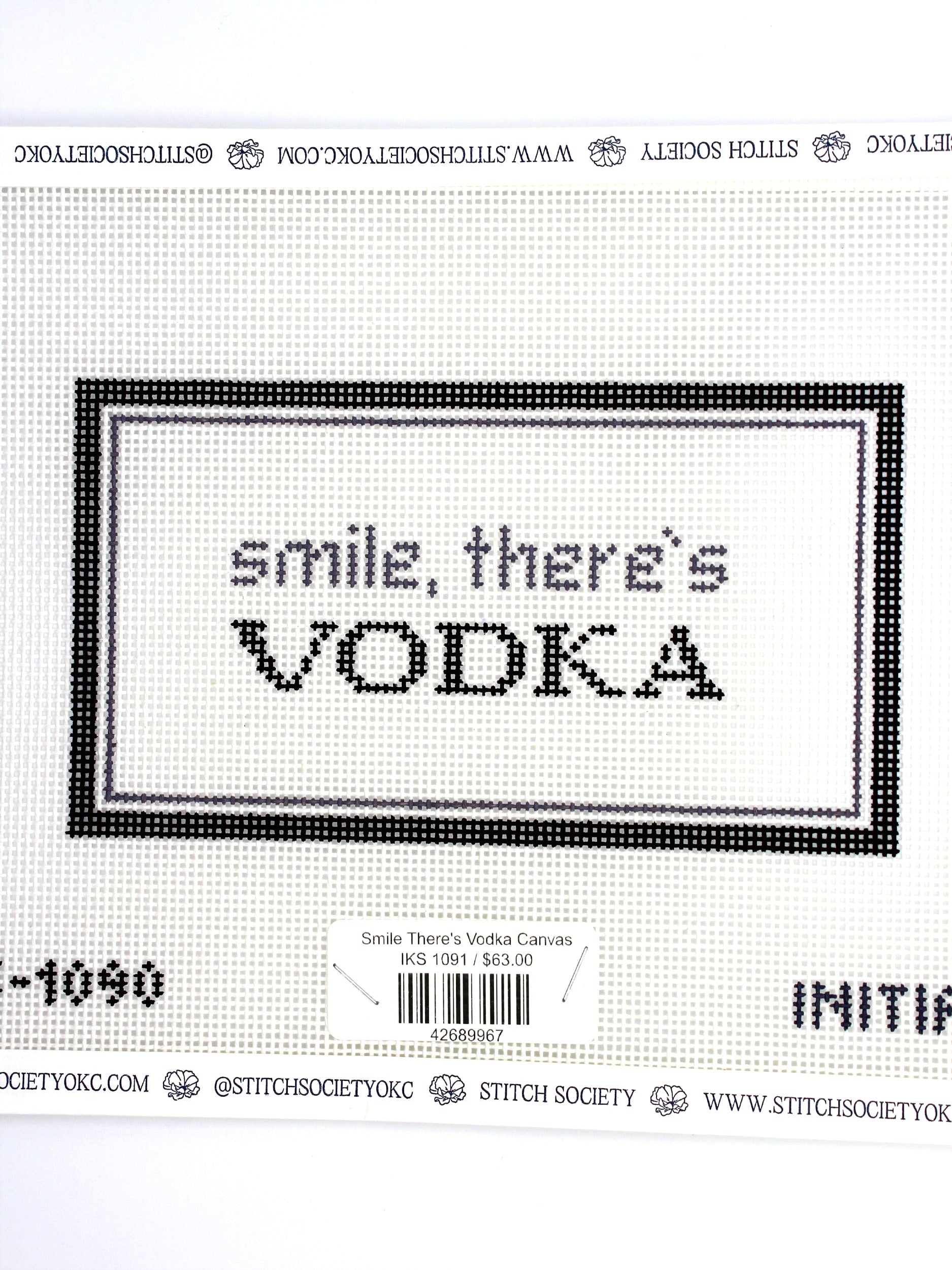 Smile There's Vodka Canvas