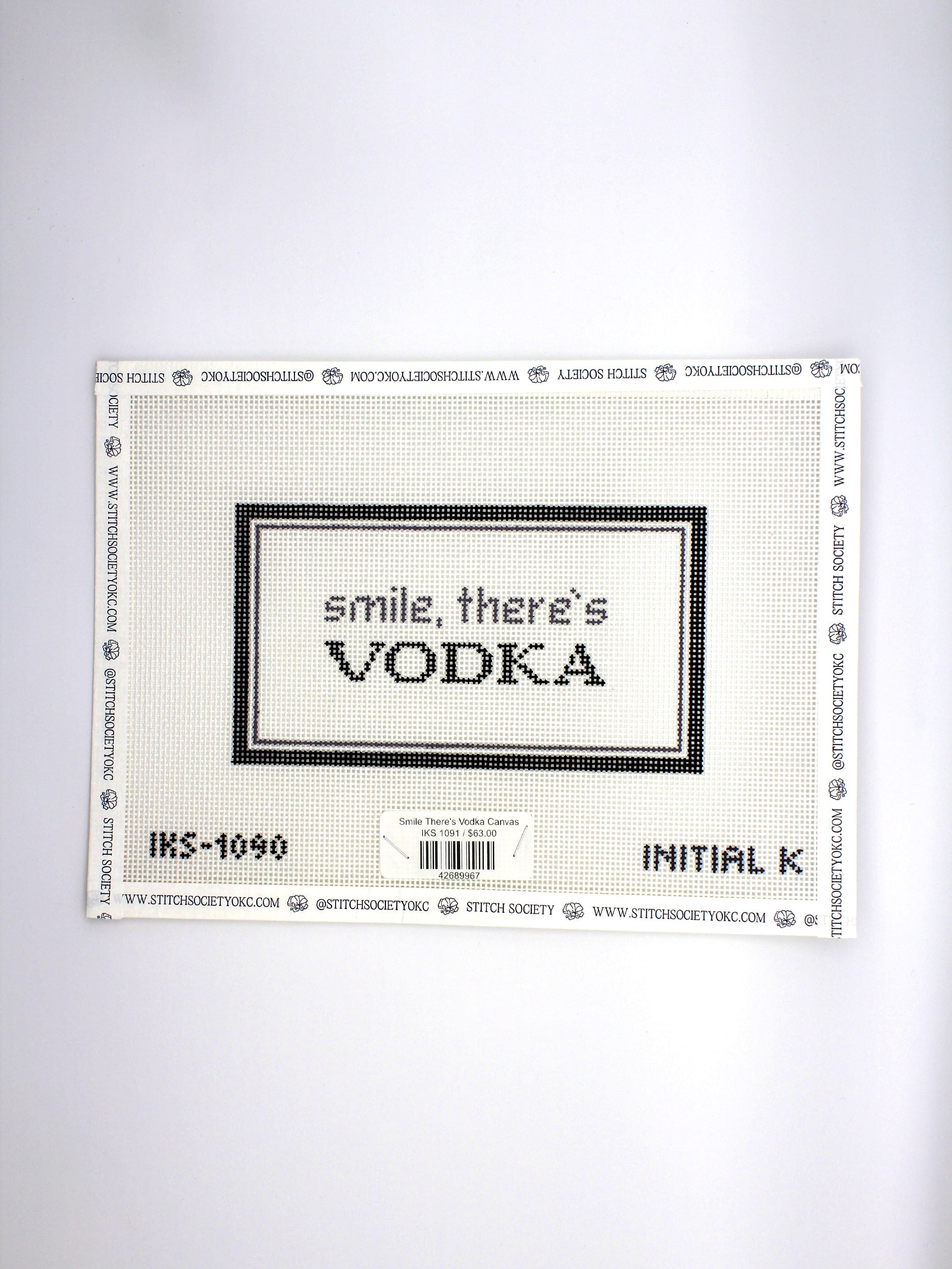 Smile There's Vodka Canvas