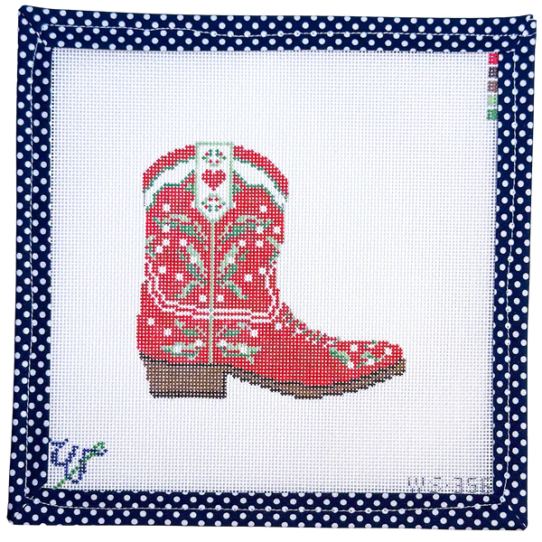 Snowdrop Cowboy Boot Canvas
