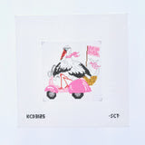 Special Delivery Stork - It's A Girl Canvas