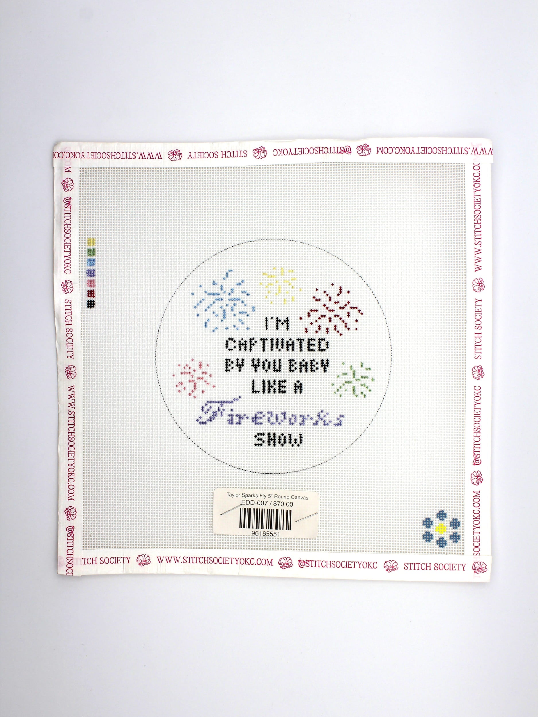 Taylor Sparks Fly 5" Round Canvas