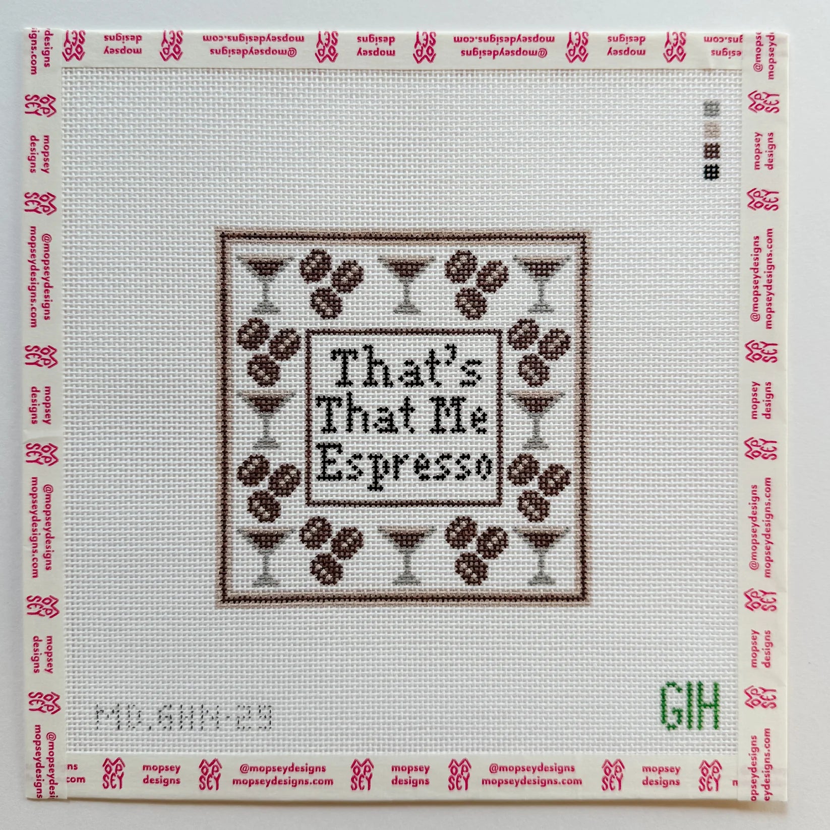 That's That Me Espresso Coaster Canvas