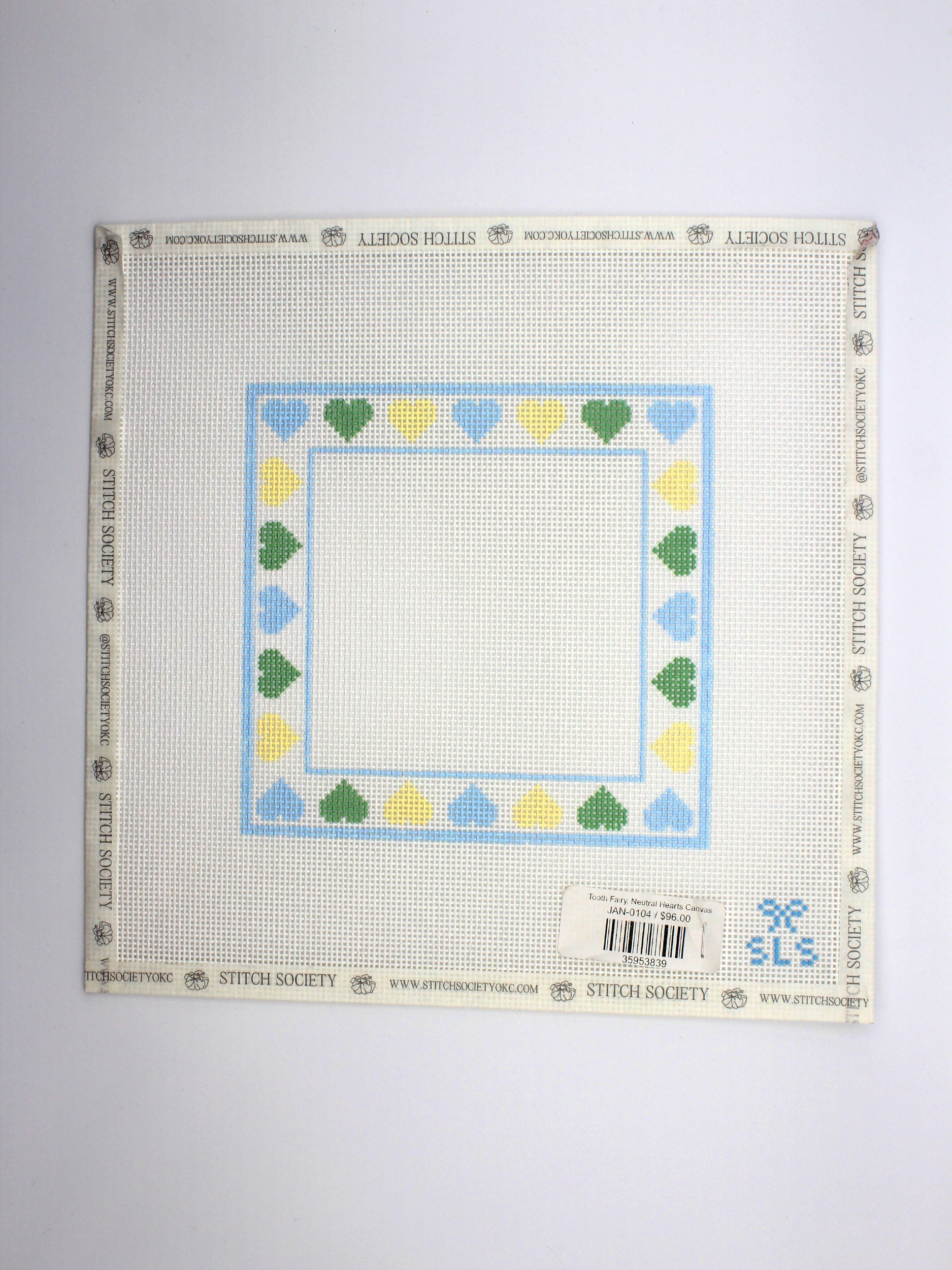 Tooth Fairy, Neutral Hearts Canvas