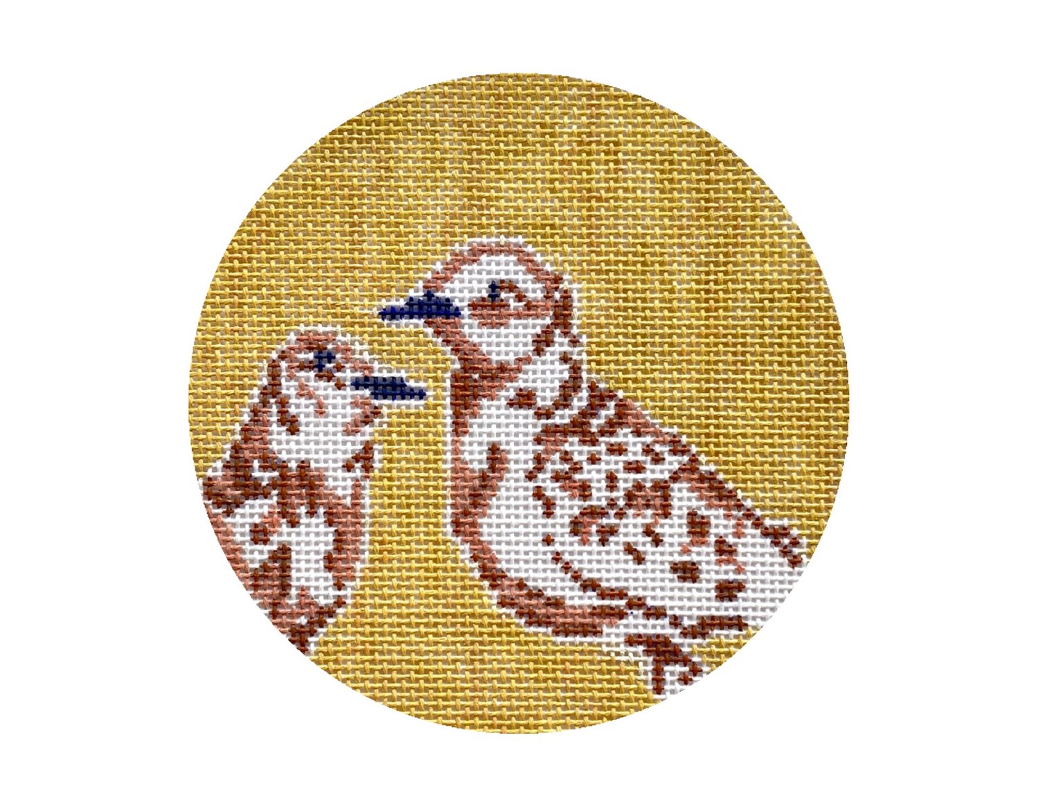 Twelvetide in Color - Two Turtle Doves Canvas