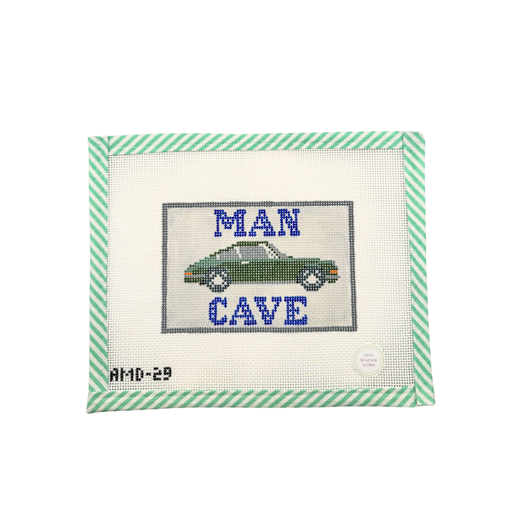 Man Cave - Green Porsche Canvas
