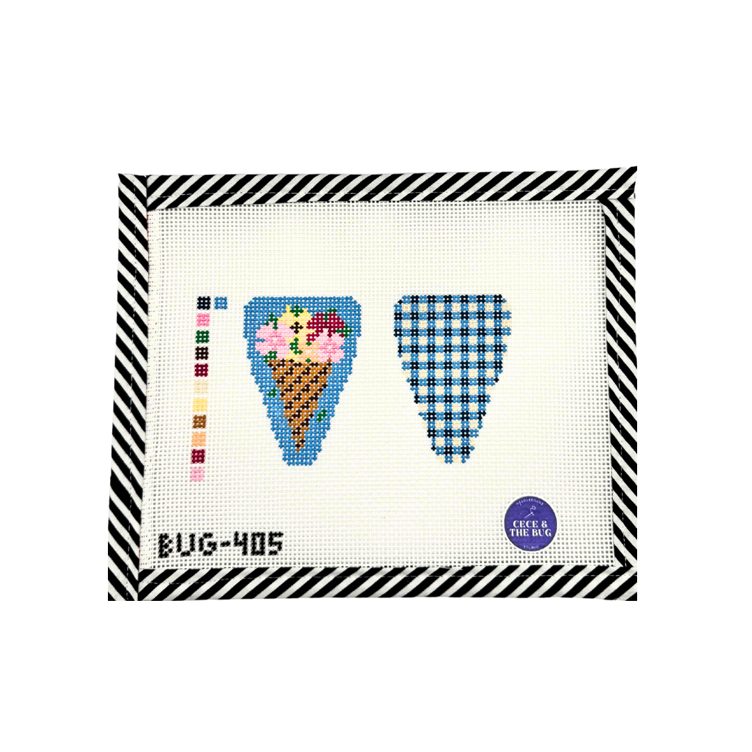 Floral Ice Cream - Scissor Case Canvas