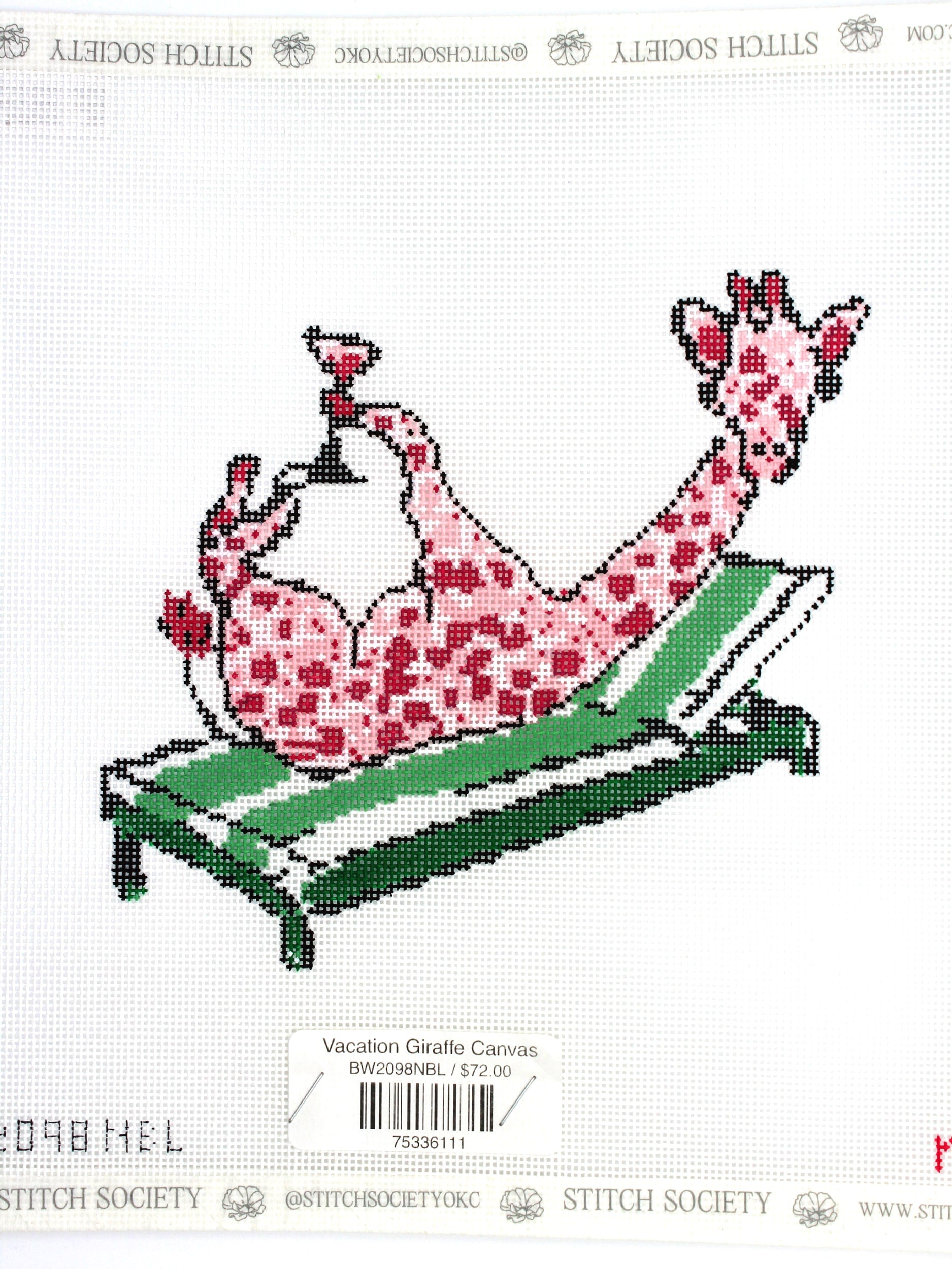 Vacation Giraffe Canvas