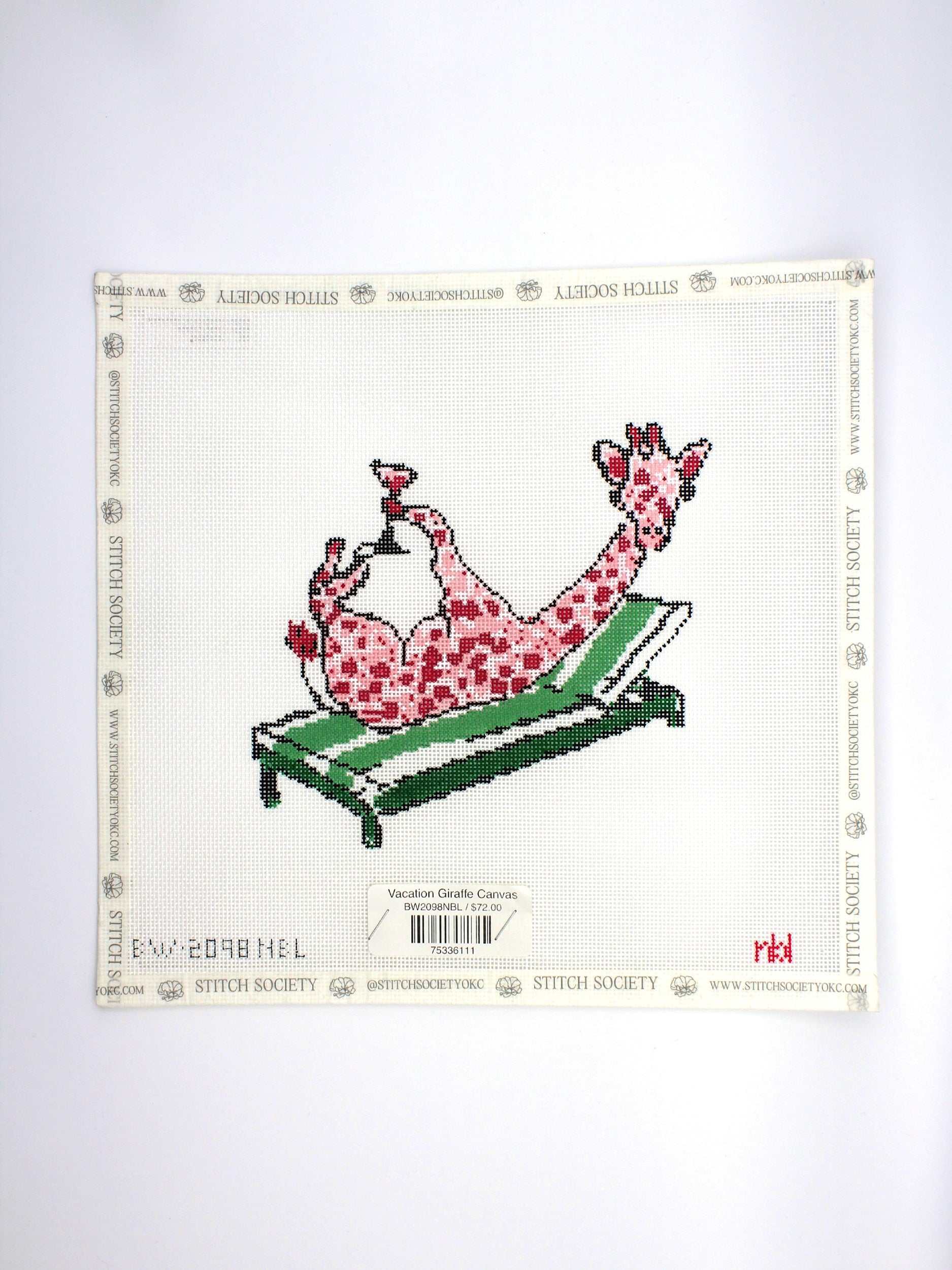 Vacation Giraffe Canvas