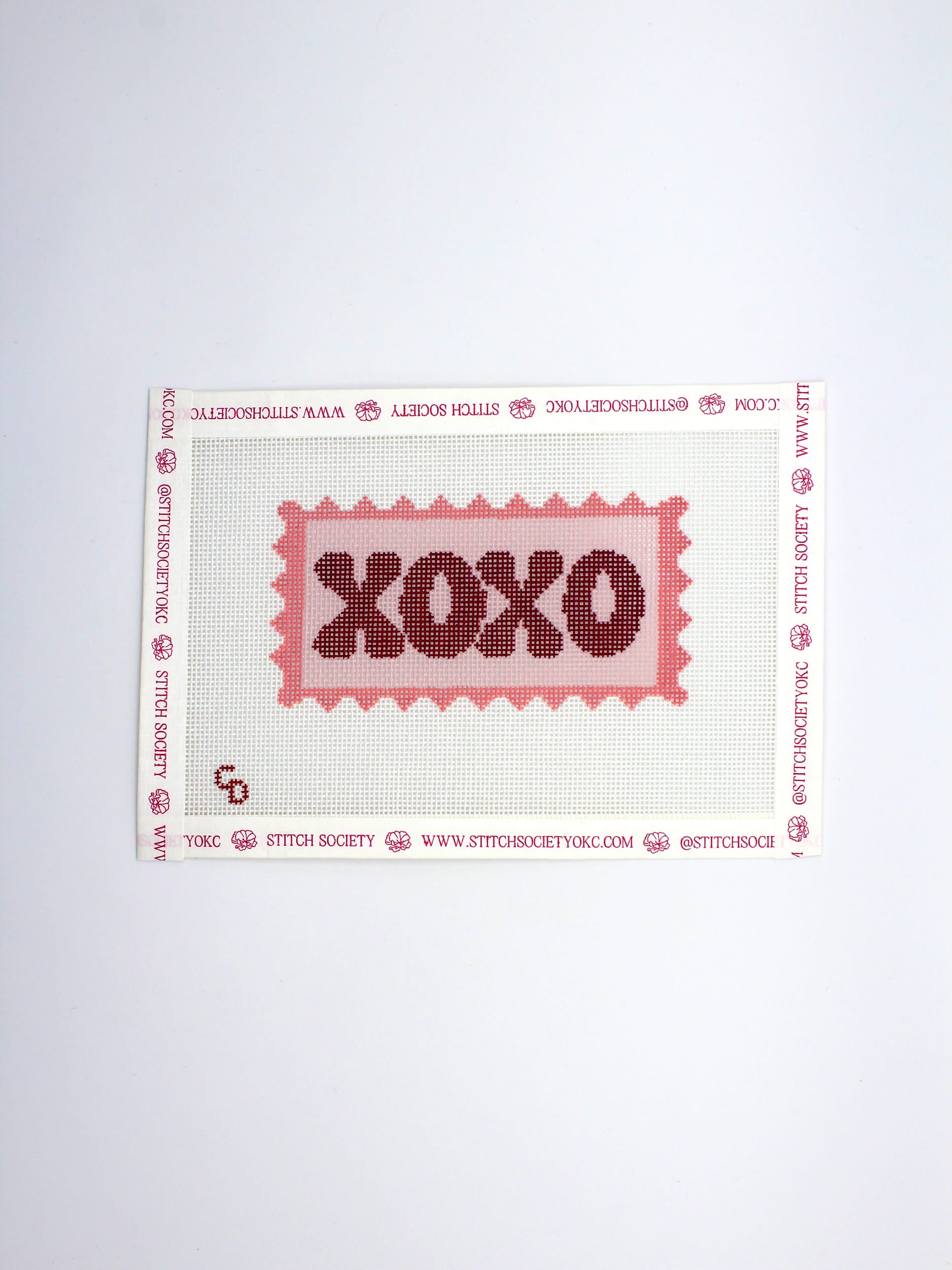 Valentines Day Stamp XOXO Canvas
