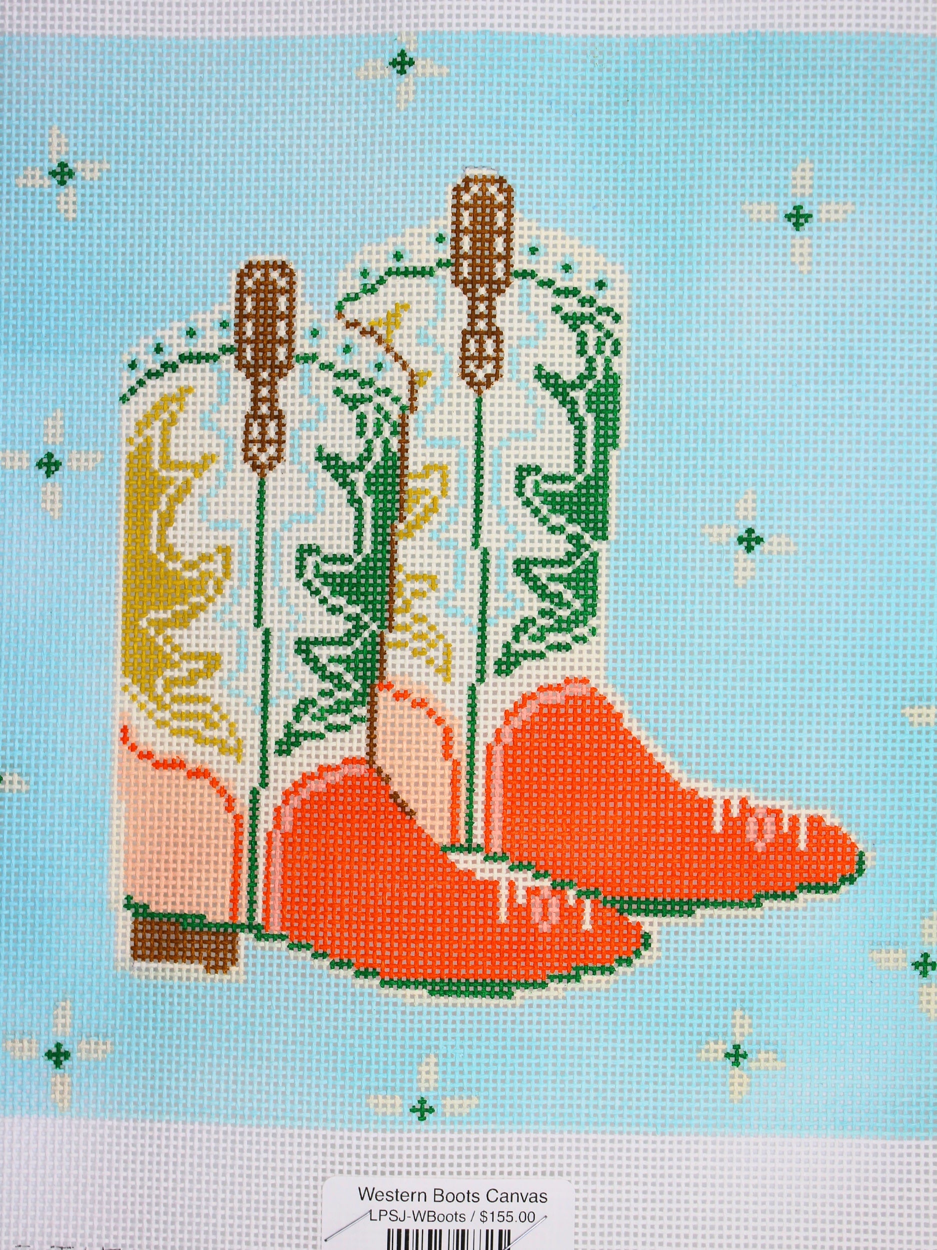 Western Boots Canvas