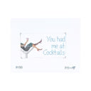 You had me at Cocktails 18 mesh Needlepoint Canvas