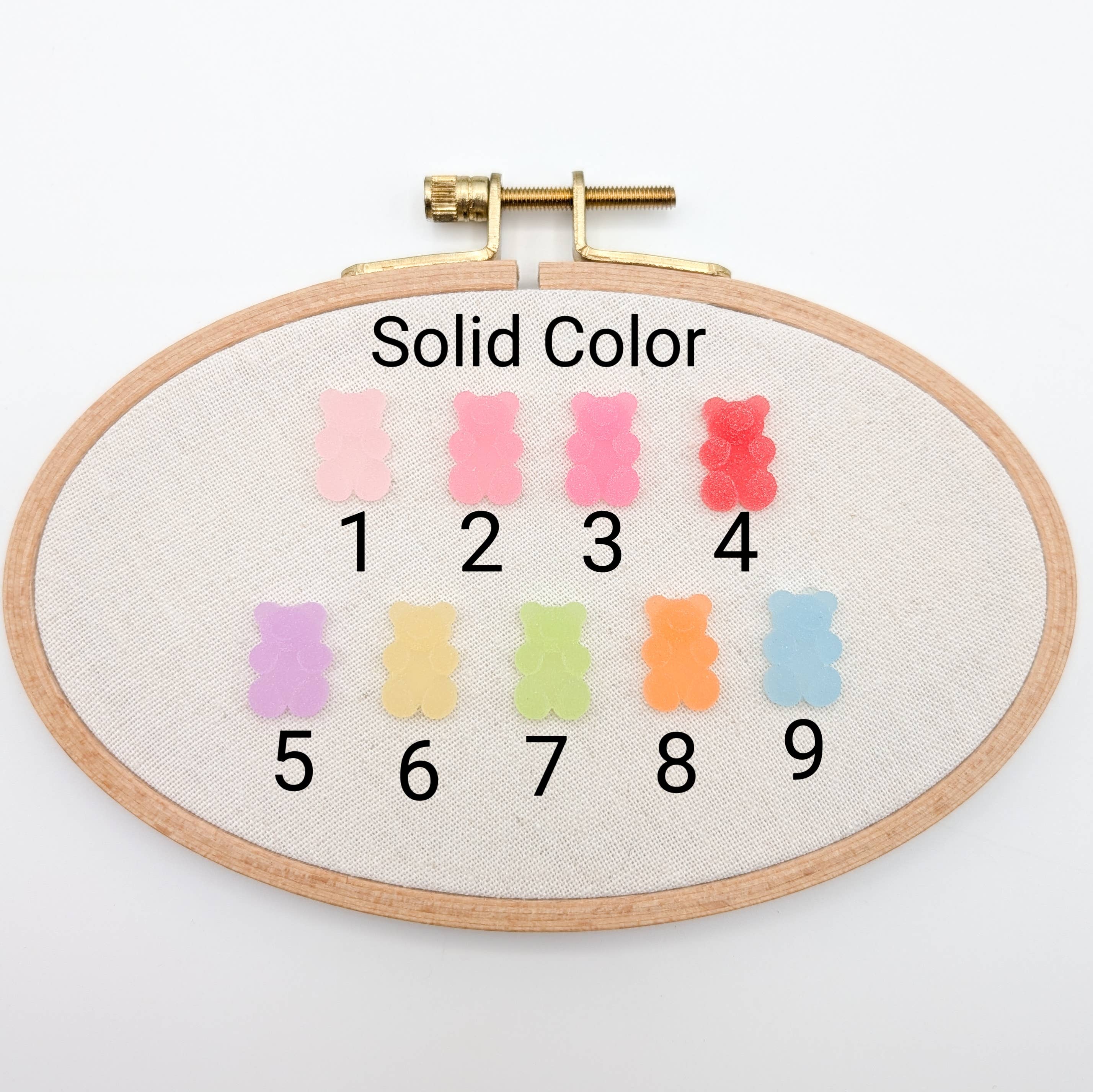 Sour gammy bear small needle minder: 1 / Gradient Color